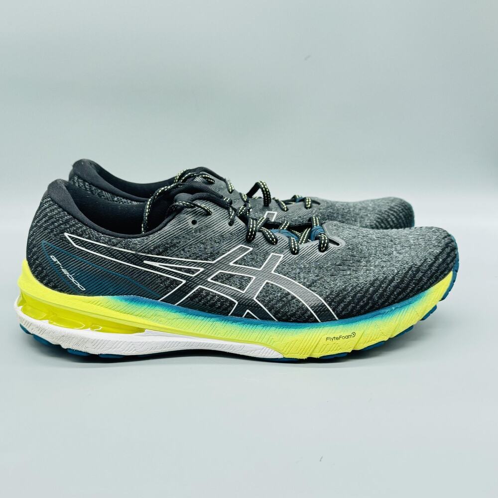 ASICS Shoes Mens 12 Gray Mesh GT-2000 10 Road Running Athletic Sneakers Comfort